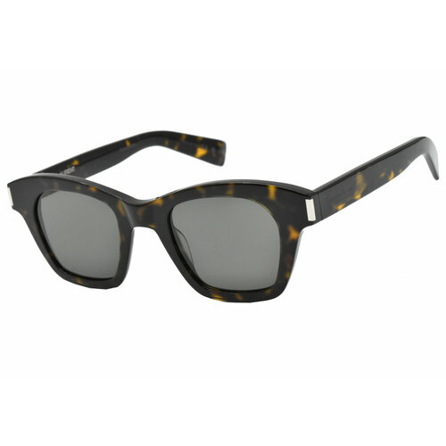 женские квадратные солнцезащитные очки yves saint laurent, коричневые