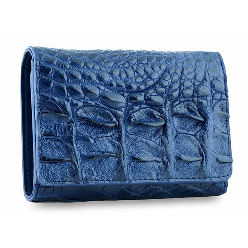 женский кошелёк exotic leather, синий