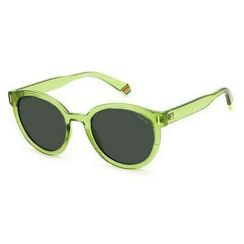женские солнцезащитные очки polaroid, зеленые