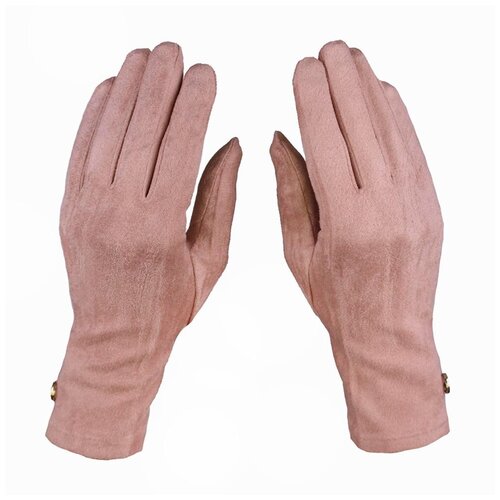 женские перчатки kamukamu, розовые