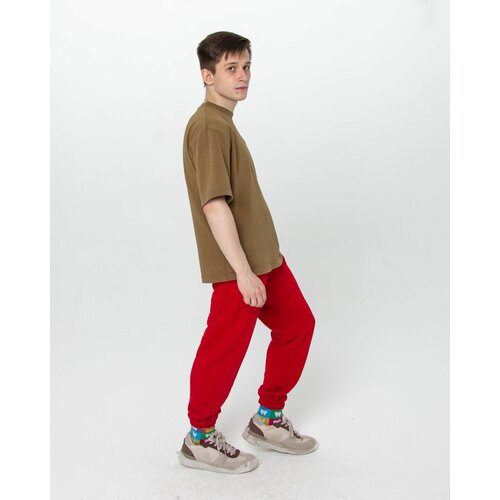 мужские брюки джоггеры tanini, красные