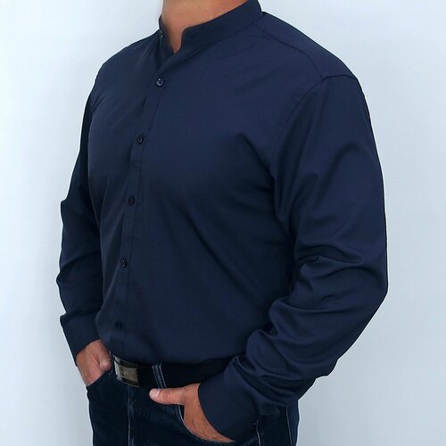 мужская рубашка с длинным рукавом sorento, синяя