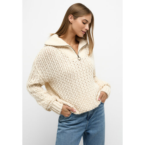 женский свитер mustang, бежевый
