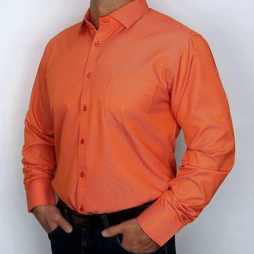 мужская рубашка с длинным рукавом bossado, оранжевая