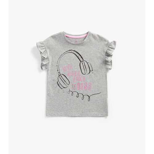 футболка mothercare для девочки, серая