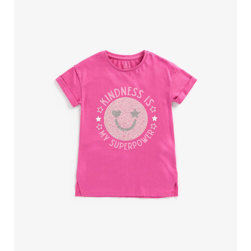 футболка mothercare для девочки, розовая