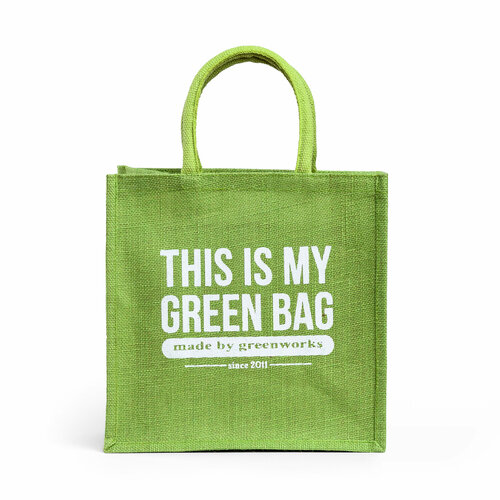 женская сумка для обуви the jute shop, зеленая