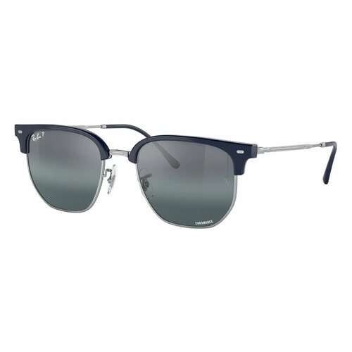 мужские солнцезащитные очки ray ban, серебряные