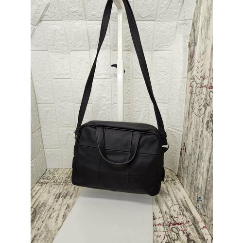 женская сумка через плечо elena leather bag, черная