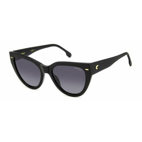 женские солнцезащитные очки кошачьи глаза carrera, черные
