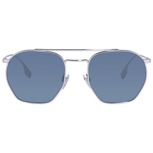 мужские солнцезащитные очки burberry, серебряные