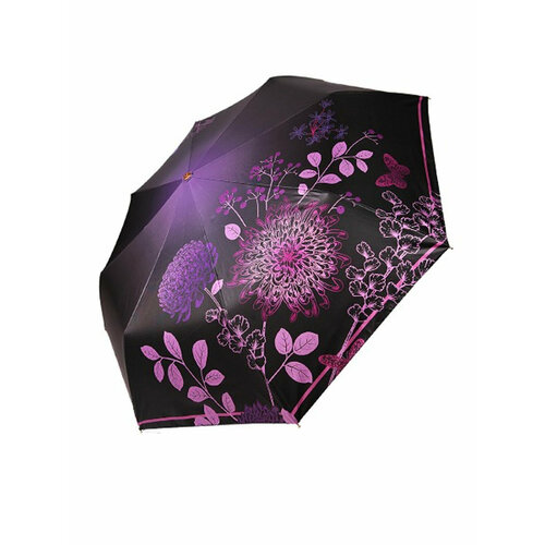 женский зонт три слона, фиолетовый