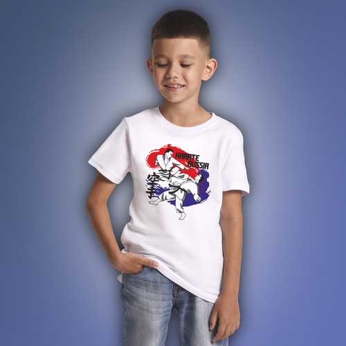 спортивные футболка aika "яркость и стиль в спорте" для мальчика, белая