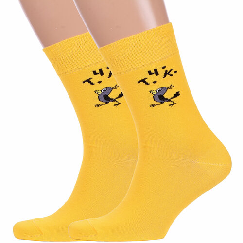 мужские носки брестские, желтые