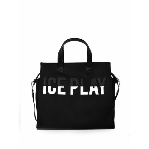 женская сумка-шоперы ice play, черная