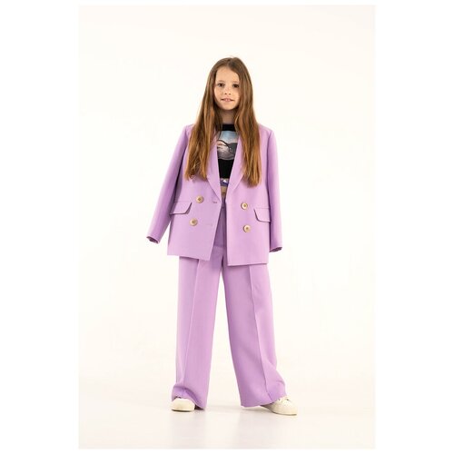 пиджак leya.me для девочки, фиолетовый