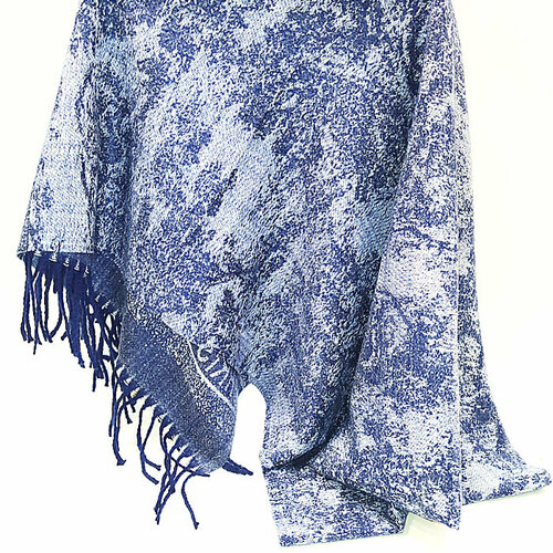 женский вязаные шарф китай, синий