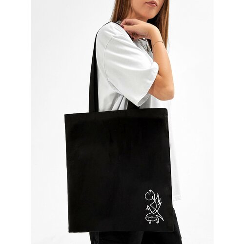 мужская сумка-шоперы демидовская мануфактура, черная
