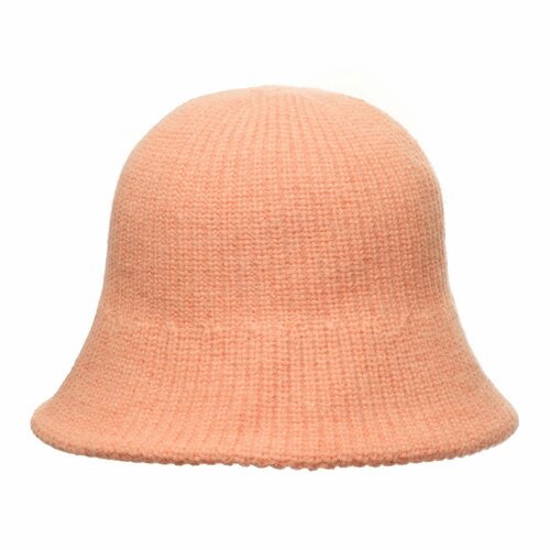 вязаные шапка андерсен для девочки, оранжевая