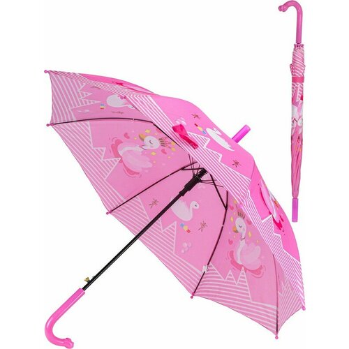 зонт рыжий кот для девочки, розовый