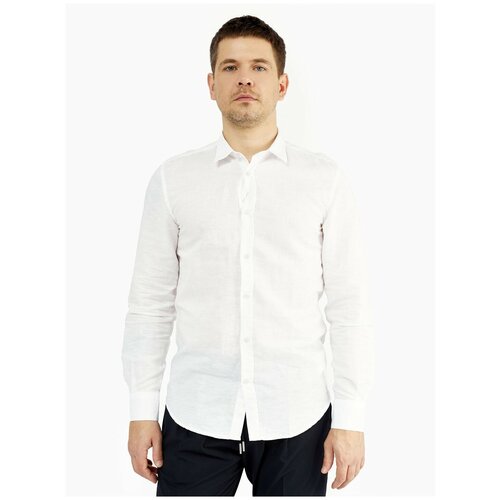 мужская рубашка с длинным рукавом antony morato, белая