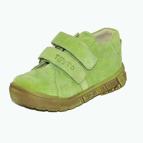 ботинки тотто для девочки, зеленые