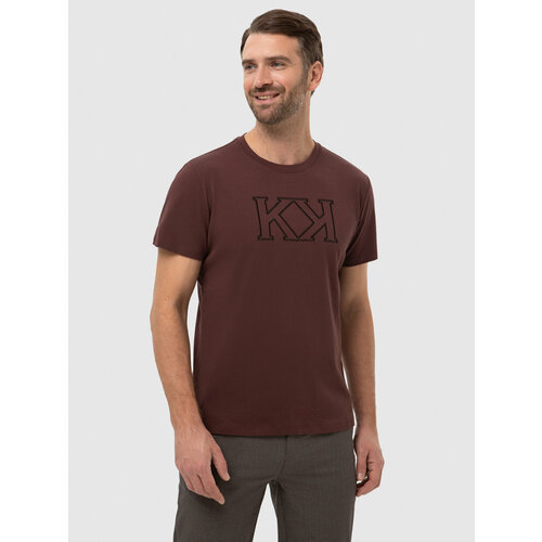 мужская футболка kanzler, коричневая
