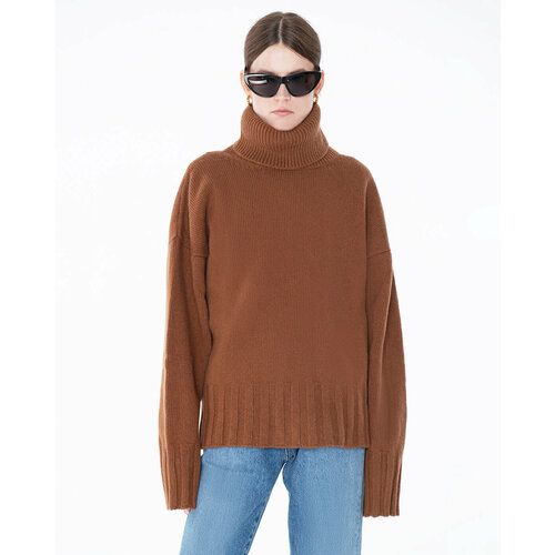 женский шерстяные свитер made in tomboy, коричневый