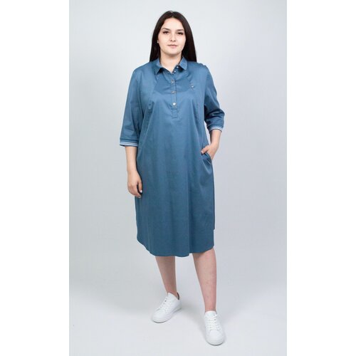 женское классические платье 365 clothes, синее