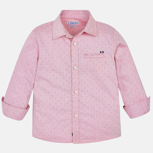 рубашка mayoral для мальчика, розовая