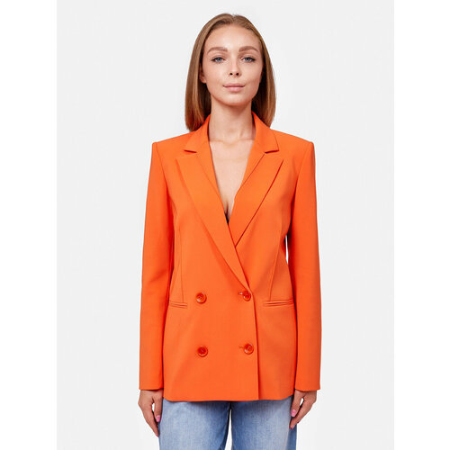 женский классические пиджак patrizia pepe, оранжевый