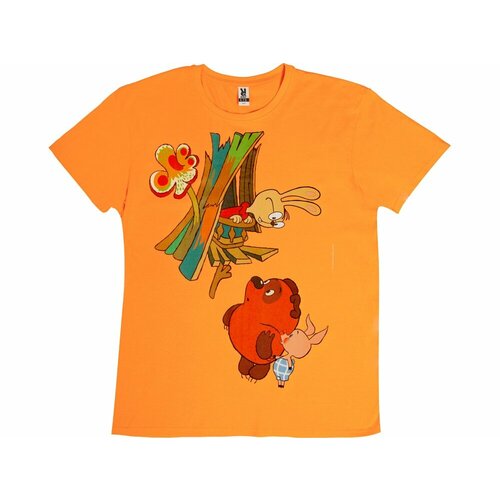 мужская футболка oasis, оранжевая