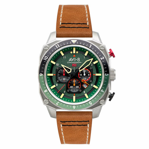 мужские часы avi-8, зеленые