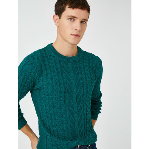 женский свитер koton, зеленый