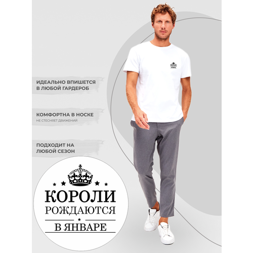 мужская футболка с рисунком ivushkaprint, белая