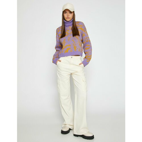 женский свитер koton, фиолетовый