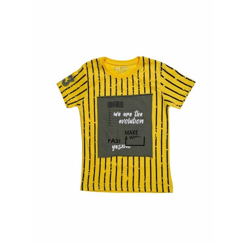 спортивные футболка superkinder для мальчика, желтая