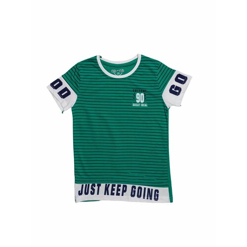 спортивные футболка superkinder для мальчика, зеленая