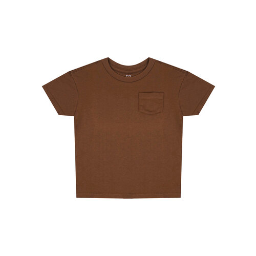 футболка с коротким рукавом gap для девочки, коричневая