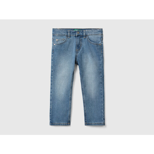 джинсы с высокой посадкой united colors of benetton для мальчика, синие