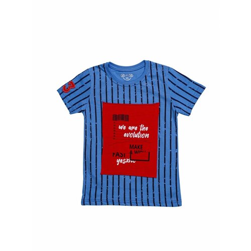 спортивные футболка superkinder для мальчика, синяя
