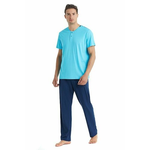 мужская пижама blackspade, голубая