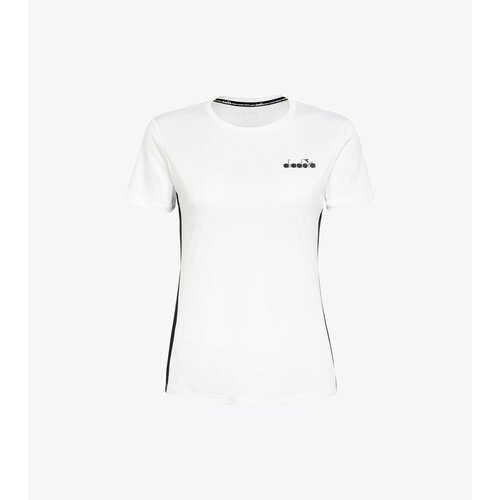 женская футболка с коротким рукавом diadora, белая