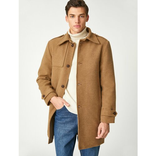 мужское пальто koton, коричневое