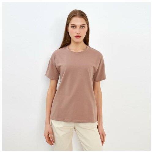 женская футболка promarket, коричневая