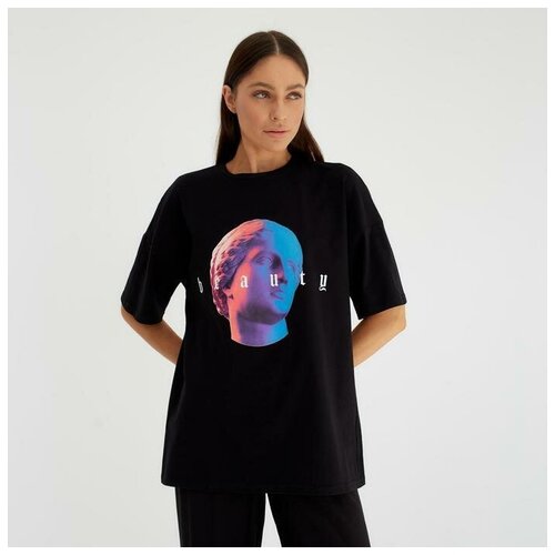 женская футболка promarket, черная
