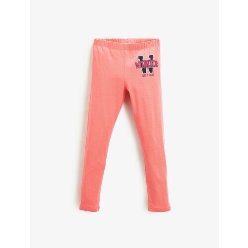 брюки с брюками koton для девочки, розовые