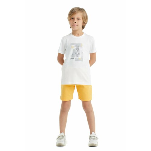 футболка с круглым вырезом blackspade для мальчика, белая