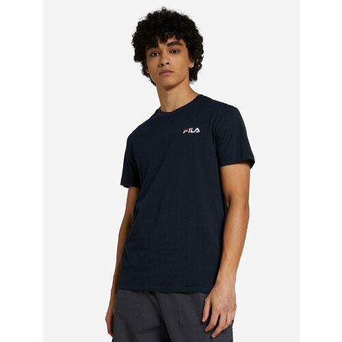 мужская футболка с коротким рукавом fila, синяя