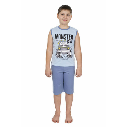 пижама basia для мальчика, синяя